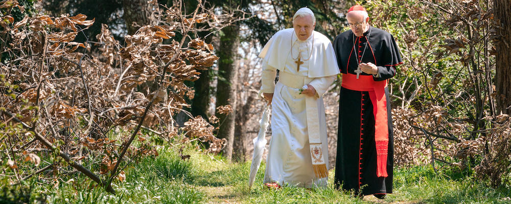 'Hai Đức Giáo hoàng' và một cái nhìn Vatican hoàn toàn mới Vatican tuyệt đẹp và cuộc nói chuyện đậm chất triết học và thần học của Hai Đức Giáo hoàng. Hình trích từ film