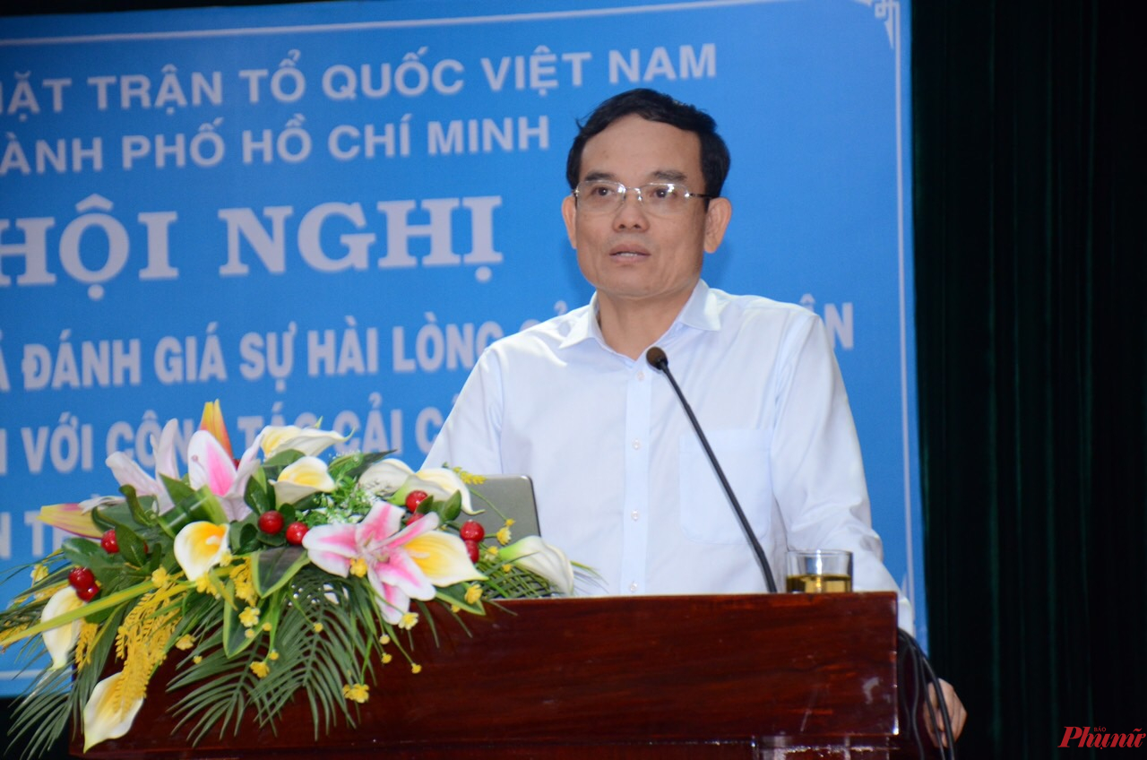 Nhận tiền không giao phiếu thu là tham nhũng vặt Phó bí thư thường trực Thành ủy TPHCM Trần Lưu Quang đánh giá cao cuộc khảo sát độc lập của UBMTTQVN TPHCM