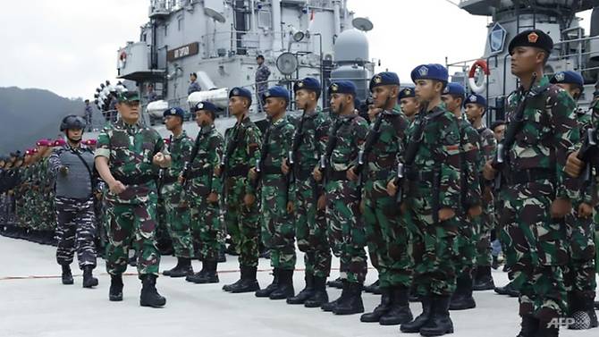 Indonesia cử thêm 4 tàu chiến và hơn 100 ngư dân ra vùng biển nơi Trung Quốc đang xâm phạm Indonesia đã tăng cường tuần tra quanh Quần đảo Natuna gần Biển Đông - Ảnh: AFP.