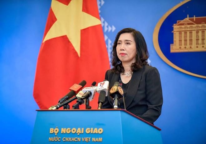 Việt Nam luôn giám sát chặt chẽ mọi hoạt động trên vùng biển theo Công ước Luật biển 1982 Người phát ngôn Bộ Ngoại giao Việt Nam Lê Thị Thu Hằng