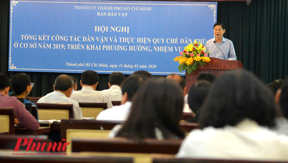 Trung ương ấn tượng trước cách làm dân vận khéo tại TPHCM Ông Đỗ Văn Phớn - Vụ Trưởng, Trưởng cơ quan Thường trực Ban Dân vận Trung ương tại TP.HCM