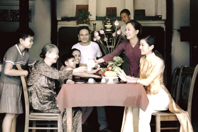 Chụp ảnh mùa tết cũ Ảnh minh họa