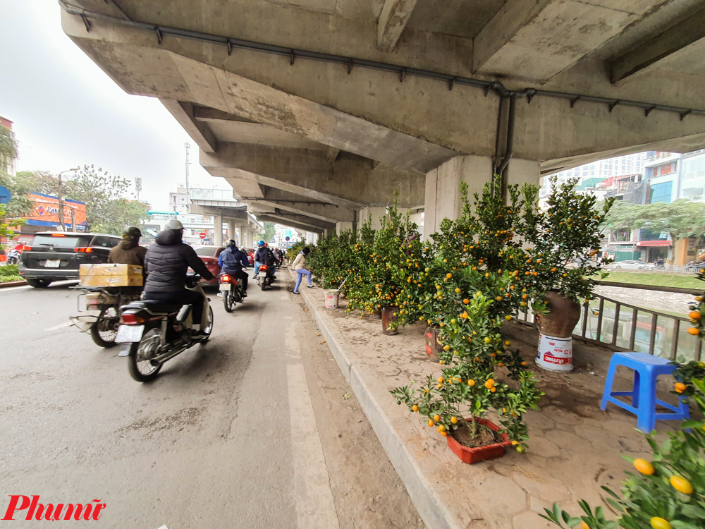 Dưới 'đường sắt tỷ đô' nhiều lần lỗi hẹn, nhà ga thành chợ hoa Tết trái phép 2
