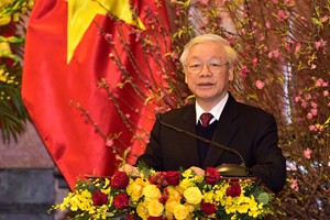 Tổng Bí thư, Chủ tịch nước Nguyễn Phú Trọng chúc tết các vị lãnh đạo, nguyên lãnh đạo Đảng, Nhà nước Tổng bí thư, Chủ tịch nước Nguyễn Phú Trọng