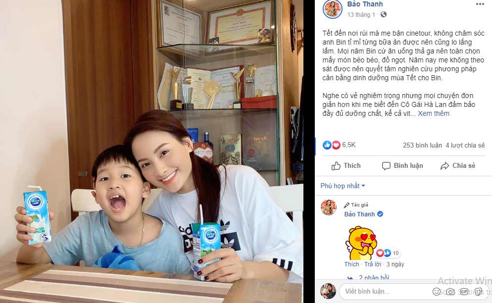 Sao Việt chia sẻ bí kíp chăm sóc dinh dưỡng ngày tết cho con Chia sẻ của Bảo Thanh về “phương pháp cân bằng dinh dưỡng mùa tết” bằng Cô Gái Hà Lan nhận được hàng nghìn lượt yêu thích, bình luận