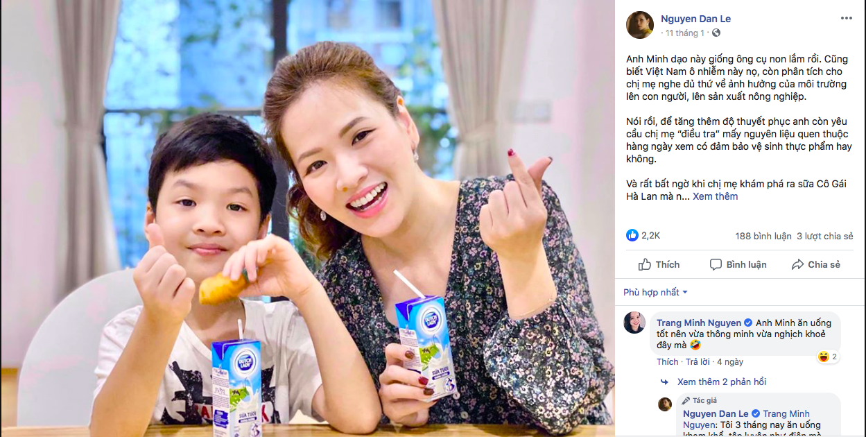 Sao Việt chia sẻ bí kíp chăm sóc dinh dưỡng ngày tết cho con Đan Lê luôn yên tâm về nguồn sữa nguyên liệu được kiểm soát nghiêm ngặt và chuẩn mực