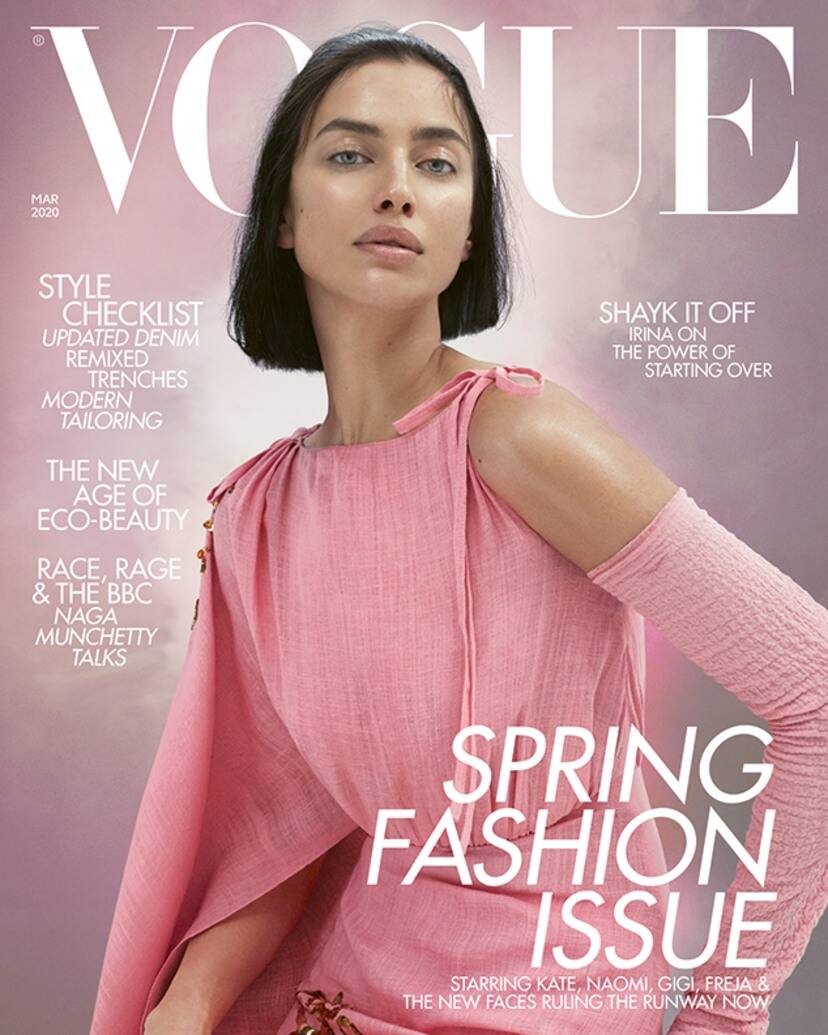 Siêu mẫu Nga, Irina Shayk: 'Đàn ông sợ phụ nữ mạnh mẽ' Hình ảnh của Irina Shayk trên bìa tạp chí Vogue