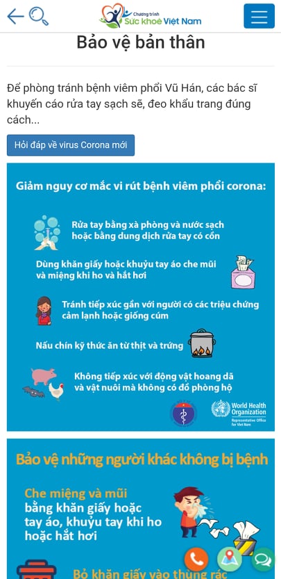 Bộ Y tế triển khai app cho người dân tự đánh giá nguy cơ nhiễm nCoV Ngoài cập nhật tình hình dịch bệnh, người truy cập cũng có thể tìm hiểu về cách phòng ngừa nCoV.