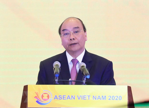 Tuyên bố Chủ tịch ASEAN về ứng phó chung của ASEAN trước dịch bệnh Covid-19 Thủ tướng Nguyễn Xuân Phúc (Ảnh: TTXVN)