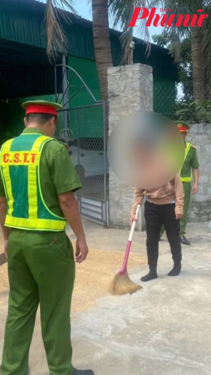 Hà Tĩnh: Công an làm việc với người phụ nữ đập bàn cào vào xe ô tô đi vào đường phơi lúa