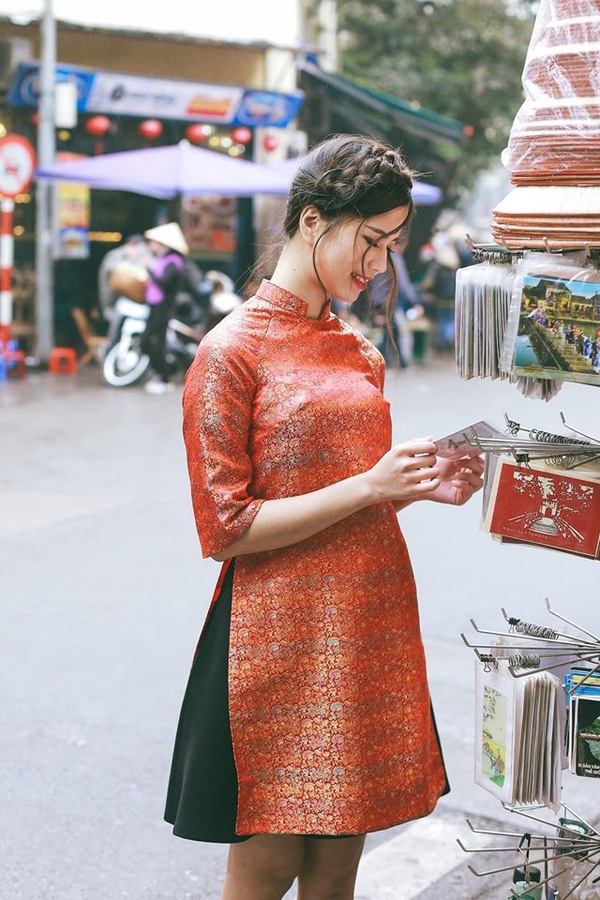 Những kiểu phối áo dài cách tân gây tranh cãi của phái đẹp Nhung kieu phoi ao dai cach tan gay tranh cai cua phai dep