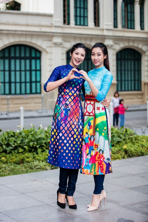 Những kiểu phối áo dài cách tân gây tranh cãi của phái đẹp Nhung kieu phoi ao dai cach tan gay tranh cai cua phai dep