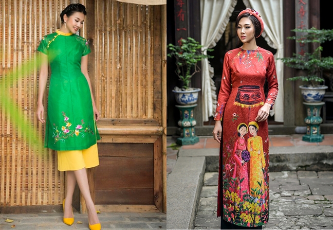 Những kiểu phối áo dài cách tân gây tranh cãi của phái đẹp Nhung kieu phoi ao dai cach tan gay tranh cai cua phai dep