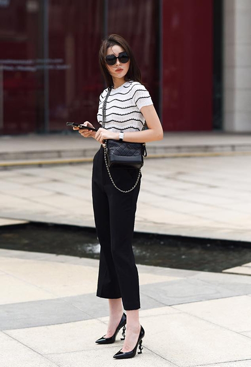 Mix áo thun thanh lịch vẫn thoải mái cho nàng công sở Mix ao thun thanh lich van thoai mai cho nang cong so