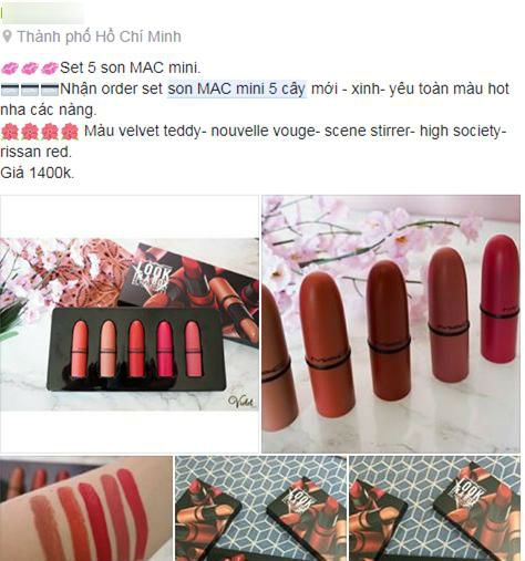 Sự thật về son M.A.C giá 135.000 đồng/ 5 cây tràn ngập chợ mạng Su that ve son M.A.C gia 135.000 dong/ 5 cay tran ngap cho mang