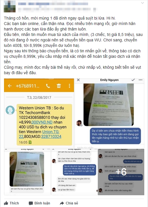 Cảnh báo ‘tiểu thương online’ liên tục bị lừa chiếm tài khoản ngân hàng Canh bao ‘tieu thuong online’ lien tuc bi lua chiem tai khoan ngan hang