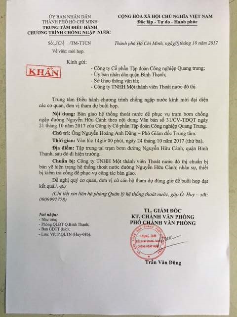 Vì sao chủ siêu máy bơm 'mời' nhóm nhân viên Trung tâm chống ngập ra về? Vi sao chu sieu may bom 'moi' nhom nhan vien Trung tam chong ngap ra ve?