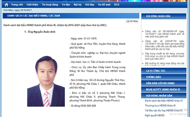Đang tiếp tục xử lý chức vụ cuối cùng của ông Nguyễn Xuân Anh Dang tiep tuc xu ly chuc vu cuoi cung cua ong Nguyen Xuan Anh