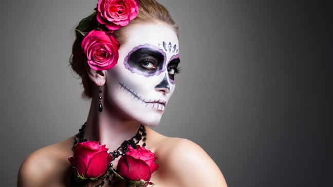 Kiểu hóa trang Halloween đơn giản, ấn tượng Kieu hoa trang Halloween don gian, an tuong