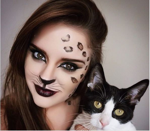 Kiểu hóa trang Halloween đơn giản, ấn tượng Kieu hoa trang Halloween don gian, an tuong