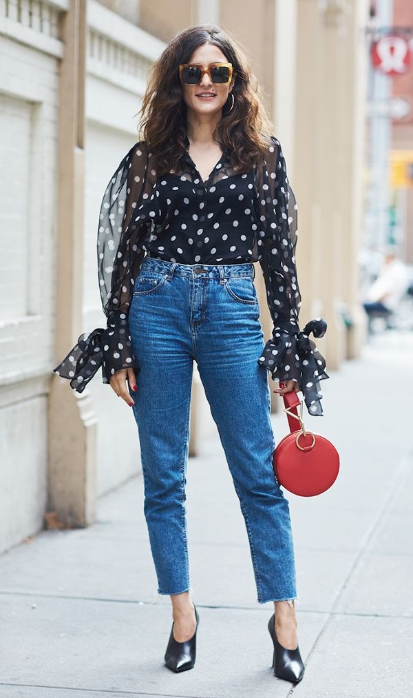 Muôn kiểu mặc đẹp với quần jeans thanh lịch cho nàng công sở Muon kieu mac dep voi quan jeans thanh lich cho nang cong so