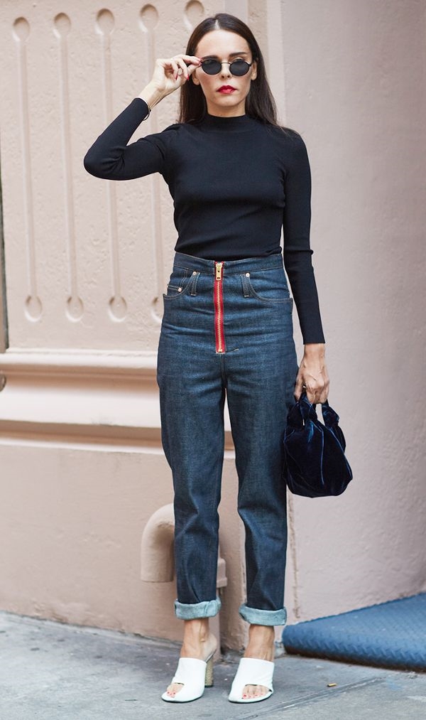 Muôn kiểu mặc đẹp với quần jeans thanh lịch cho nàng công sở Muon kieu mac dep voi quan jeans thanh lich cho nang cong so
