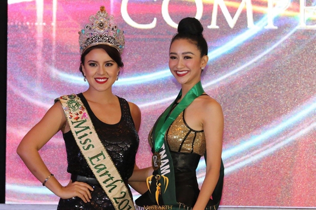 Hà Thu trượt top 8, vương miện 'Hoa hậu Trái đất 2017' thuộc về người đẹp Philippines Ha Thu truot top 8, vuong mien 'Hoa hau Trai dat 2017' thuoc ve nguoi dep Philippines