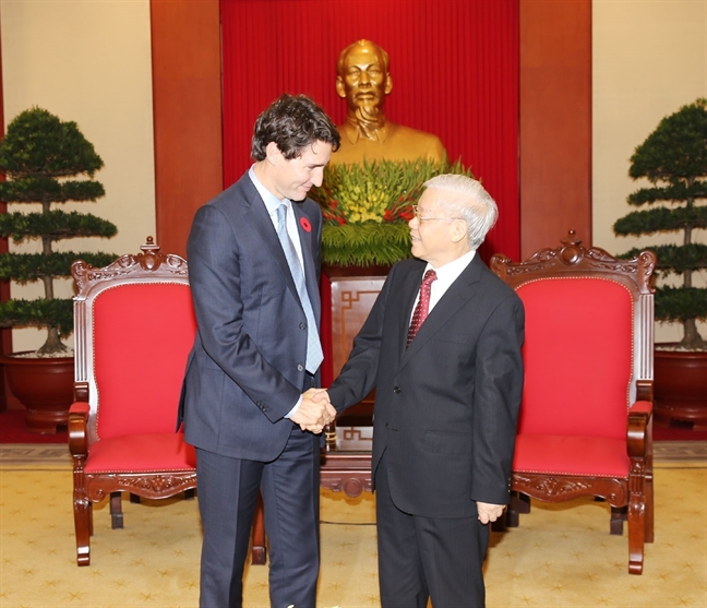 Việt Nam - Canada nhất trí xác lập quan hệ đối tác toàn diện Viet Nam - Canada nhat tri xac lap quan he doi tac toan dien