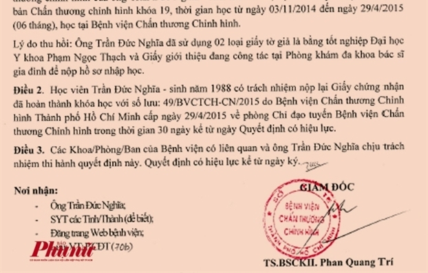 Bác sĩ giả - tác hại thật đối với với bệnh nhân Bac si gia - tac hai that doi voi voi benh nhan