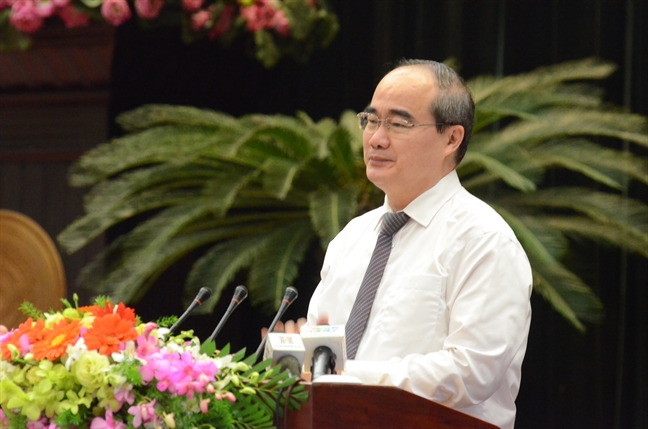 Bí thư Nguyễn Thiện Nhân: Công tác tuyên giáo thành phố phải 'đi trước một bước' Bi thu Nguyen Thien Nhan: Cong tac tuyen giao thanh pho phai 'di truoc mot buoc'