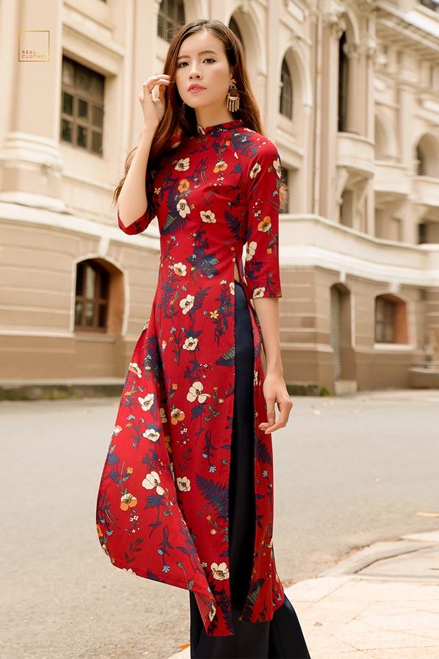 Sắm áo dài đón Tết Sam ao dai don Tet