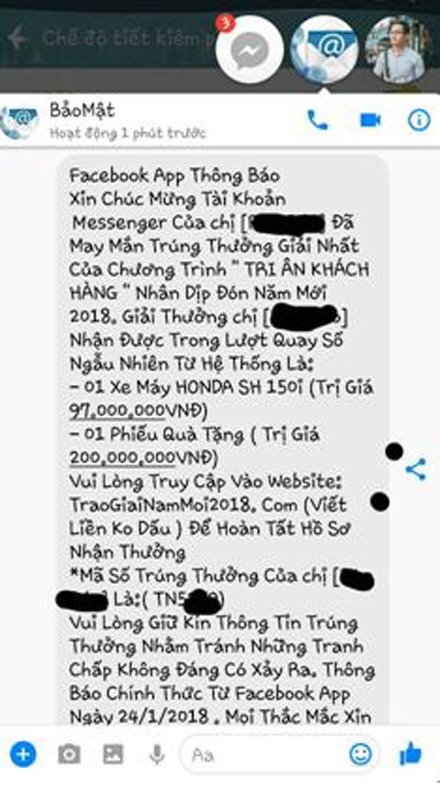Cuối năm, người dùng cảnh giác chiêu lừa đảo qua chương trình khuyến mại, tri ân khách hàng Cuoi nam, nguoi dung canh giac chieu lua dao qua chuong trinh khuyen mai, tri an khach hang