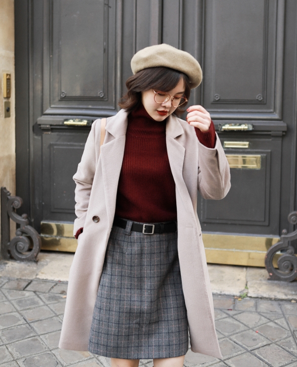 Cách kết hợp áo khoác dạ chất như fashionista Cach ket hop ao khoac da chat nhu fashionista