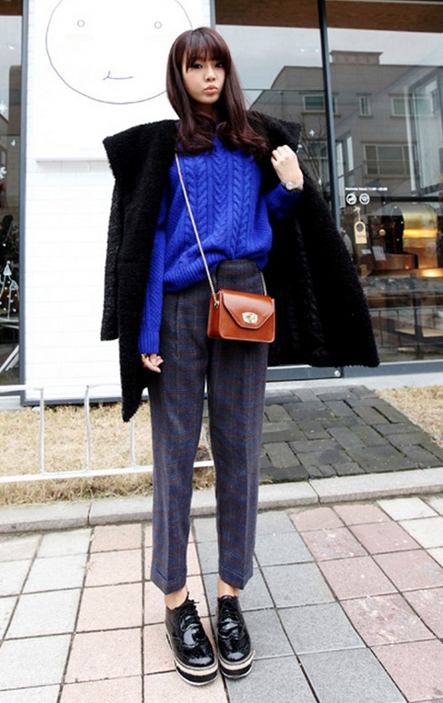 Cách kết hợp áo khoác dạ chất như fashionista Cach ket hop ao khoac da chat nhu fashionista