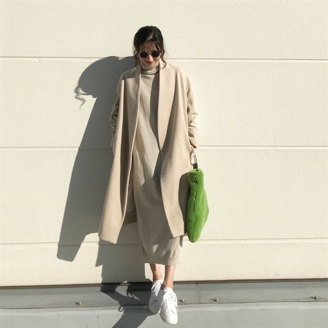 Cách kết hợp áo khoác dạ chất như fashionista Cach ket hop ao khoac da chat nhu fashionista