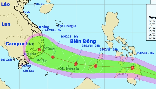 Bão Sanba khả năng sẽ đi vào Biển Đông ngày 30 tết Bao Sanba kha nang se di vao Bien Dong ngay 30 tet