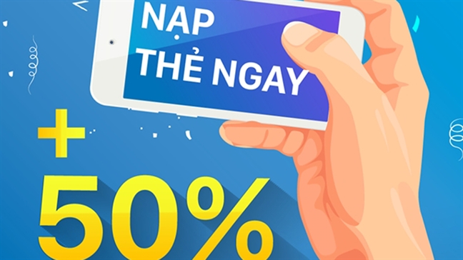 3 nhà mạng đồng loạt khuyến mại 50% thẻ nạp lần cuối 3 nha mang dong loat khuyen mai 50% the nap lan cuoi
