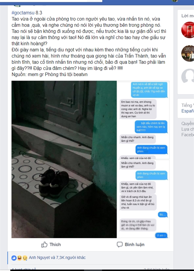 Đắng lòng câu chuyện thanh niên ngồi trước cửa phòng trọ, nghe người yêu và nhân tình 'vui vẻ' bên trong Dang long cau chuyen thanh nien ngoi truoc cua phong tro, nghe nguoi yeu va nhan tinh 'vui ve' ben trong