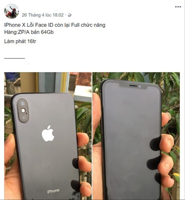 Hàng loạt iPhone X bán lỗ vì lỗi nhận diện gương mặt Hang loat iPhone X ban lo vi loi nhan dien guong mat