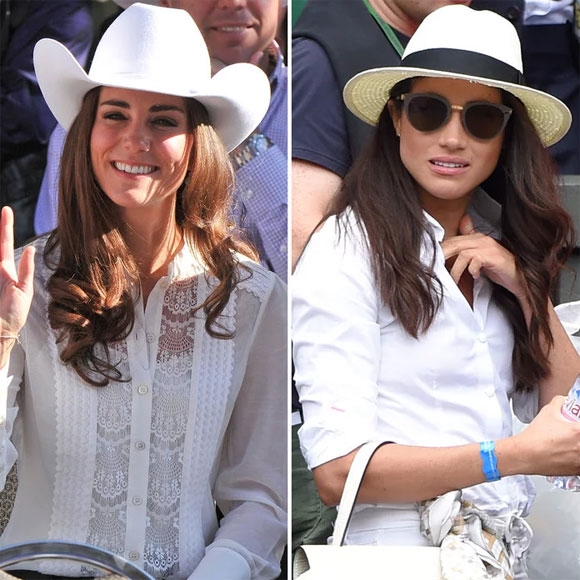 Gu thời trang đồng điệu kỳ lạ của Kate Middleton và Meghan Markle Gu thoi trang dong dieu ky la cua Kate Middleton va Meghan Markle