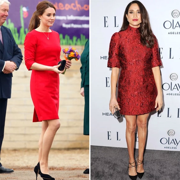 Gu thời trang đồng điệu kỳ lạ của Kate Middleton và Meghan Markle Gu thoi trang dong dieu ky la cua Kate Middleton va Meghan Markle