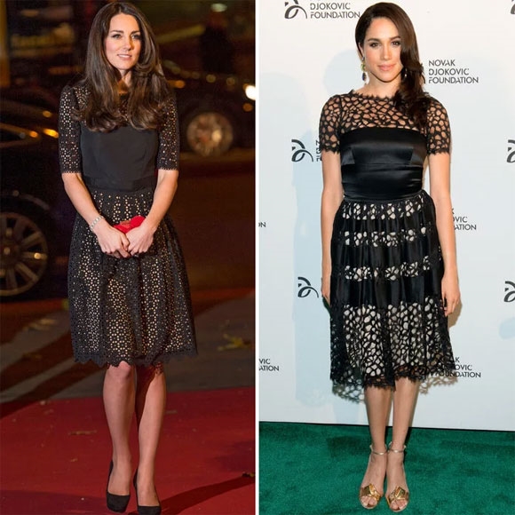 Gu thời trang đồng điệu kỳ lạ của Kate Middleton và Meghan Markle Gu thoi trang dong dieu ky la cua Kate Middleton va Meghan Markle