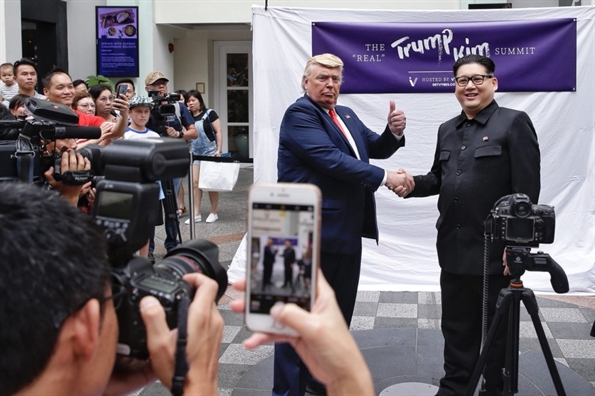 Thế giới hướng về hội nghị thượng đỉnh lịch sử Mỹ - Triều ở Singapore The gioi huong ve hoi nghi thuong dinh lich su My - Trieu o Singapore