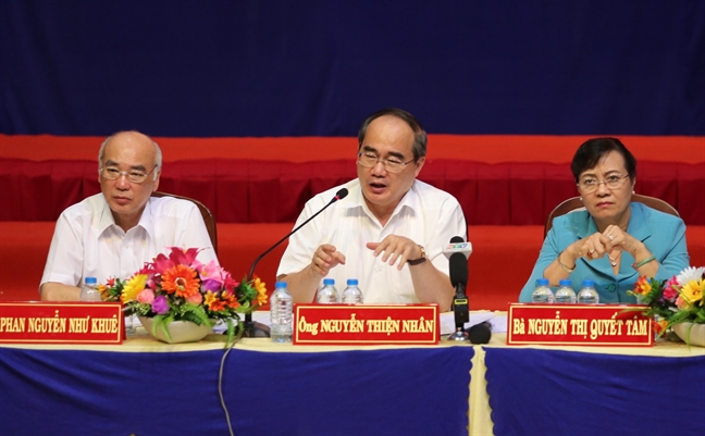 Bí thư Nguyễn Thiện Nhân: Nếu nhà ở ngoài ranh giới thì các hộ ở Thủ Thiêm không phải di dời Bi thu Nguyen Thien Nhan: Neu nha o ngoai ranh gioi thi cac ho o Thu Thiem khong phai di doi