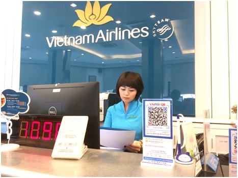 Từ tháng 7, khách có thể thanh toán vé Vietnam Airlines bằng QR Code Tu thang 7, khach co the thanh toan ve Vietnam Airlines bang QR Code