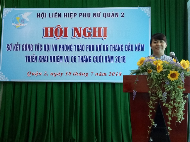 Quận 2: Hỗ trợ 120 triệu đồng cho phụ nữ khởi nghiệp Quan 2: Ho tro 120 trieu dong cho phu nu khoi nghiep