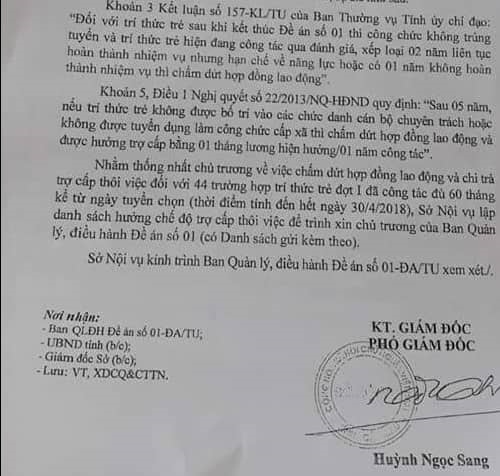 44 trí thức trẻ ở Cà Mau chưa nhận được các khoản trợ cấp, dù đã kết thúc hợp đồng 44 tri thuc tre o Ca Mau chua nhan duoc cac khoan tro cap, du da ket thuc hop dong