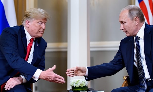 Tổng thống Trump và Putin dè dặt lạ thường trong thượng đỉnh lịch sử Nga - Mỹ Tong thong Trump va Putin de dat la thuong trong thuong dinh lich su Nga - My
