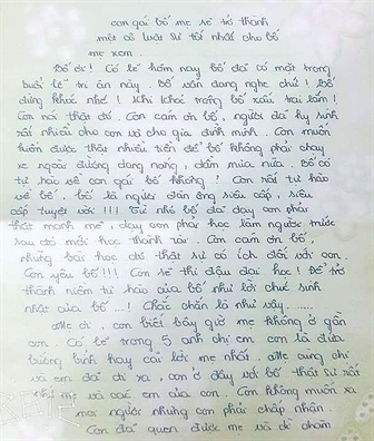 Dòng thư tay của học trò là doping dành cho cô thầy Dong thu tay cua hoc tro la doping danh cho co thay