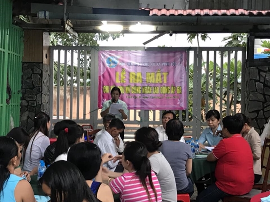 Huyện Bình Chánh: Ra mắt Chi hội Phụ nữ công nhân lao động Huyen Binh Chanh: Ra mat Chi hoi Phu nu cong nhan lao dong